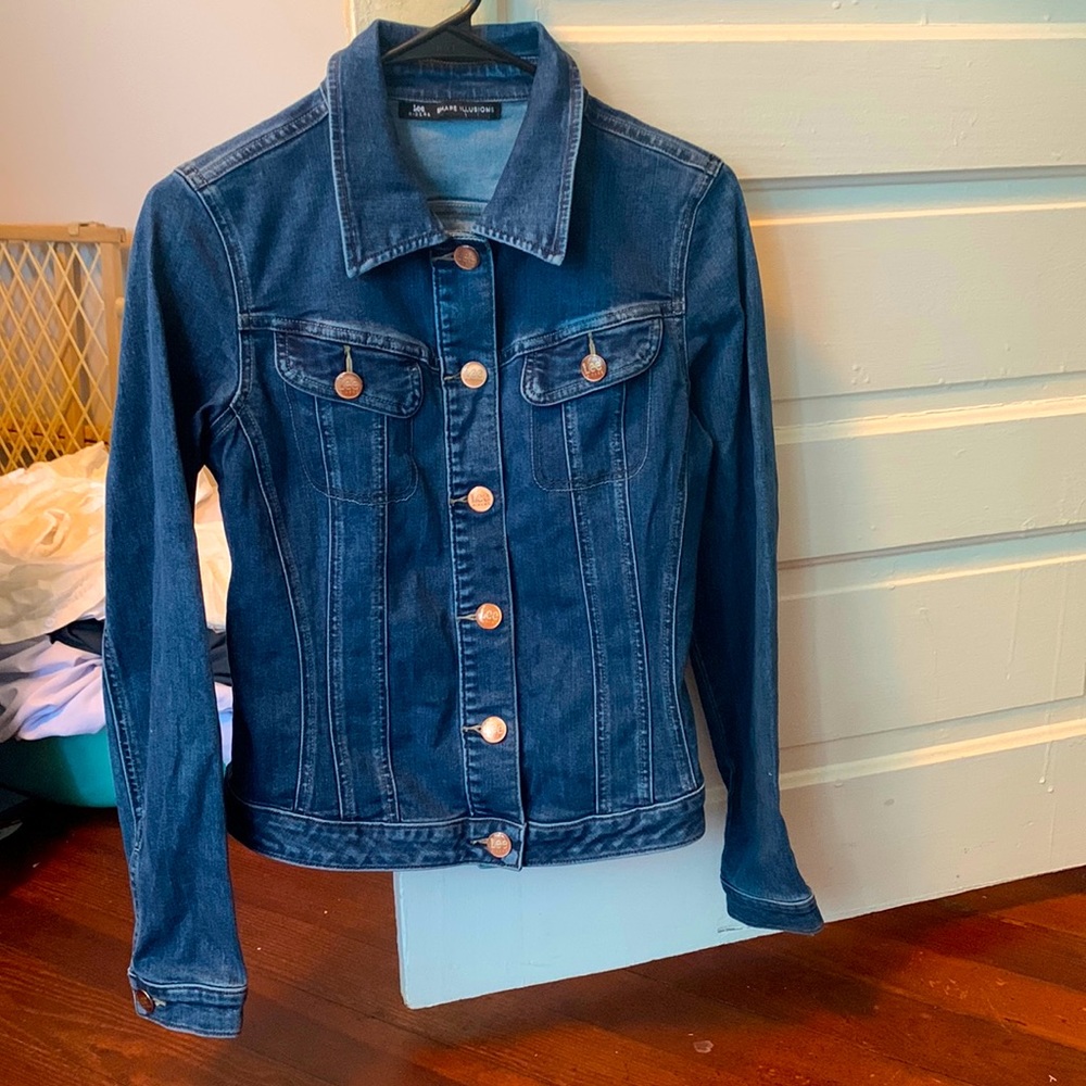 Medium/Semi-dark wash Lee jean jacket